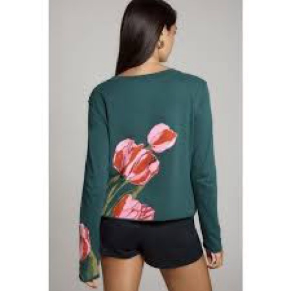 Anthropologie Maeve Floral Caitlyn Boxy Tee - Picture 2 of 6